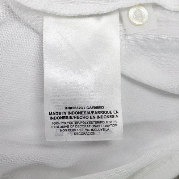 Nike Villanova Polo Shirt Mens 2XL White Villanova Dri-Fit Short Sleeve Pullover - Picture 7 of 10